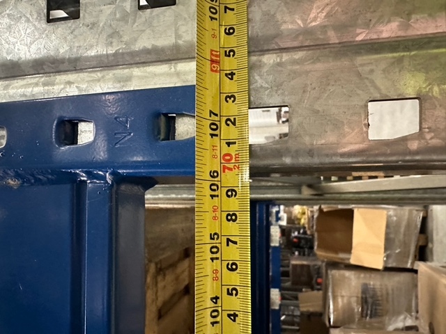 ca. 14 lfm, H: 725cm, SSI Schäfer PR600 Palettenregale