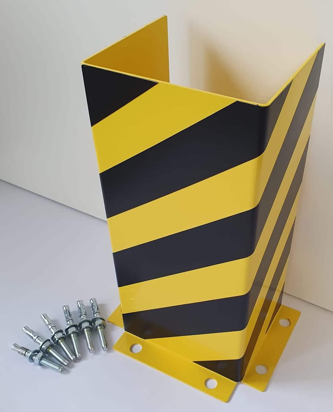 Anfahrschutz U-Form 40 cm Gelb/Schwarz – inkl. Bodenanker – NEUWARE