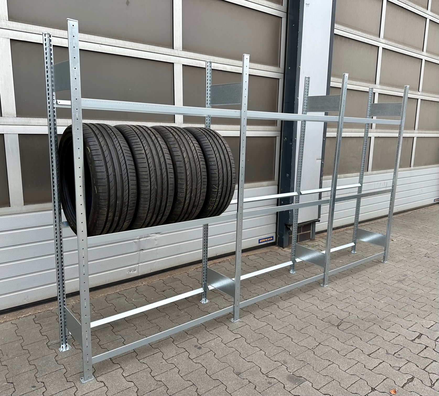 ca. 3,50 lfm Reifenregale META, Reifen Regal, Räderregale, Werkstattregal, Lagerregale, sofort ab Lager