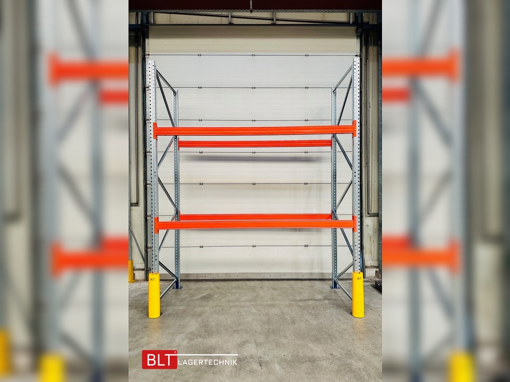 Regalanfahrschutz 600 mm Gelb – für Regalständer 75–110 mm – DIN EN 15512 – Innen & Außen