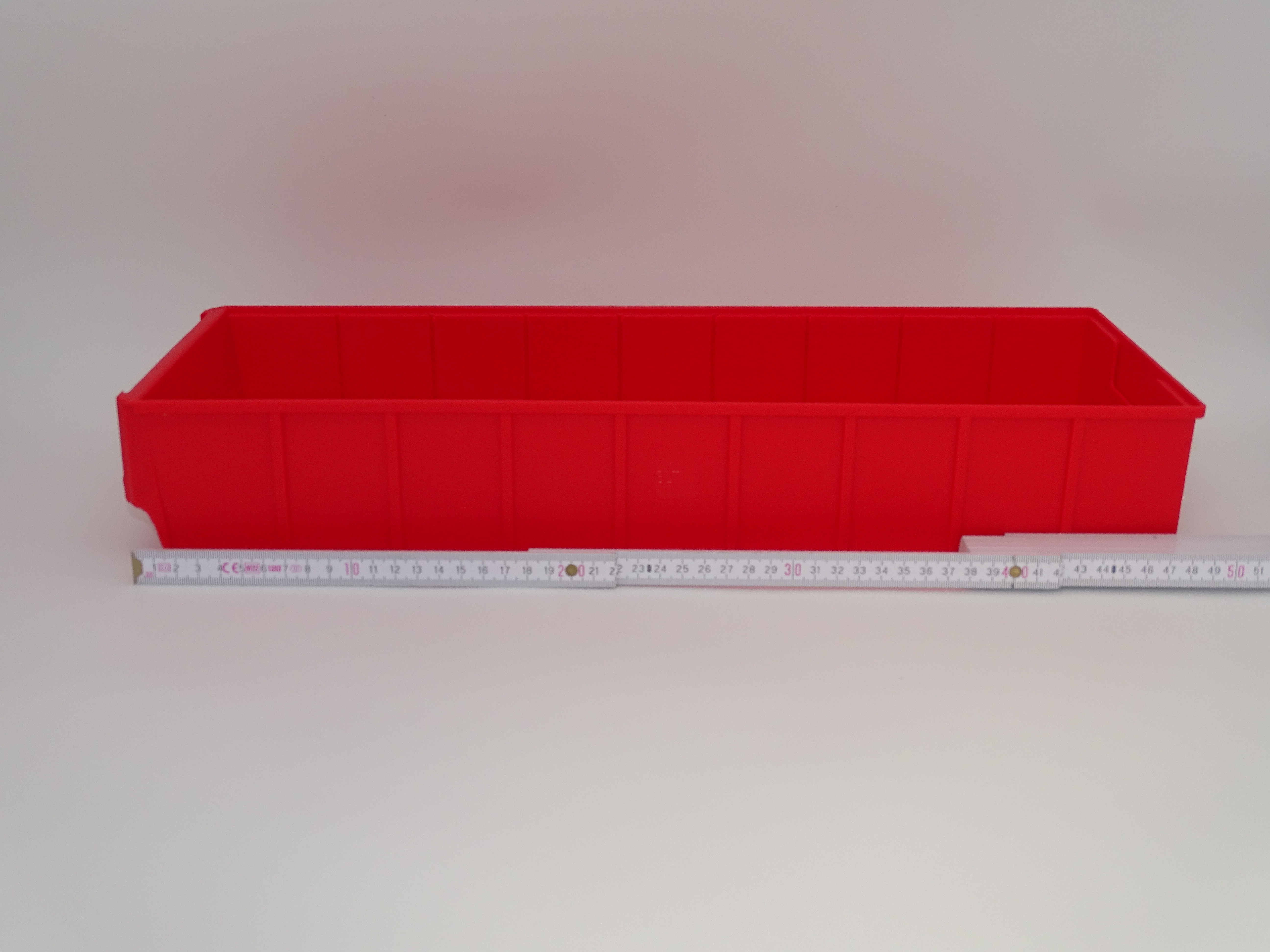 96 Regalkästen 500B – 500 × 183 × 81 mm – rot – stapelbar – lebensmittelecht – inkl. Versand – Made in Germany