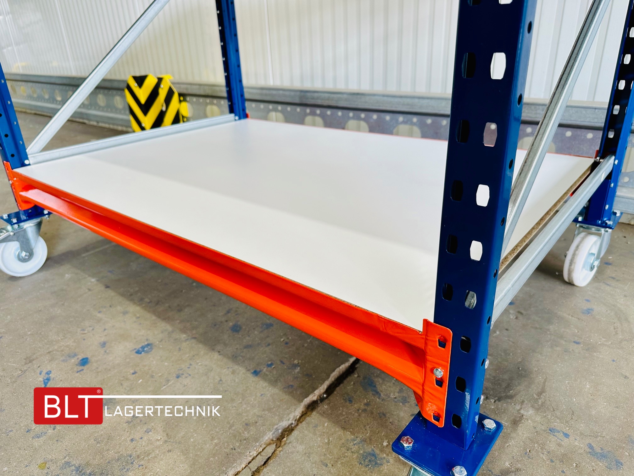 Packtisch, Rollwagen, Werkbank auf Rollen, Arbeitstisch, Versandtisch, Schneidtisch