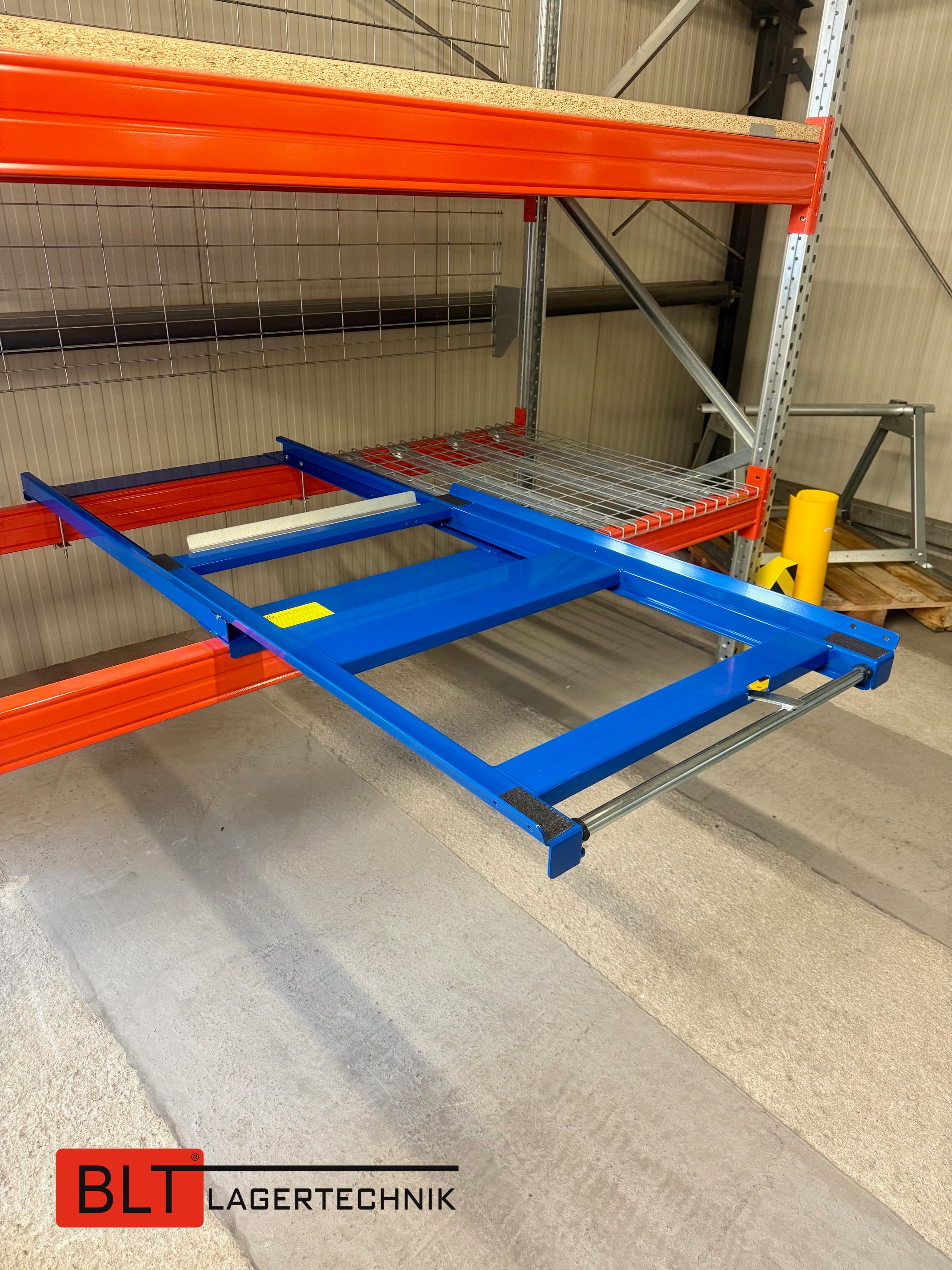 Palettenauszug 600 kg – 70 % Auszug – für Palettenregale – NEUWARE