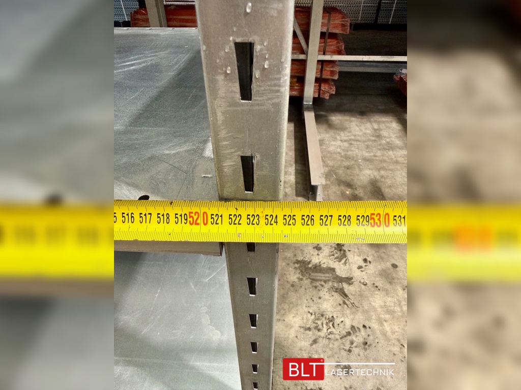 ca. 5,24 lfm Grund- und 3 Anbaufelder Gebrauchtes Fachbodenregal | 2,5 m hoch | 60 cm tief | 6 Ebenen | STOW Stowshelf
