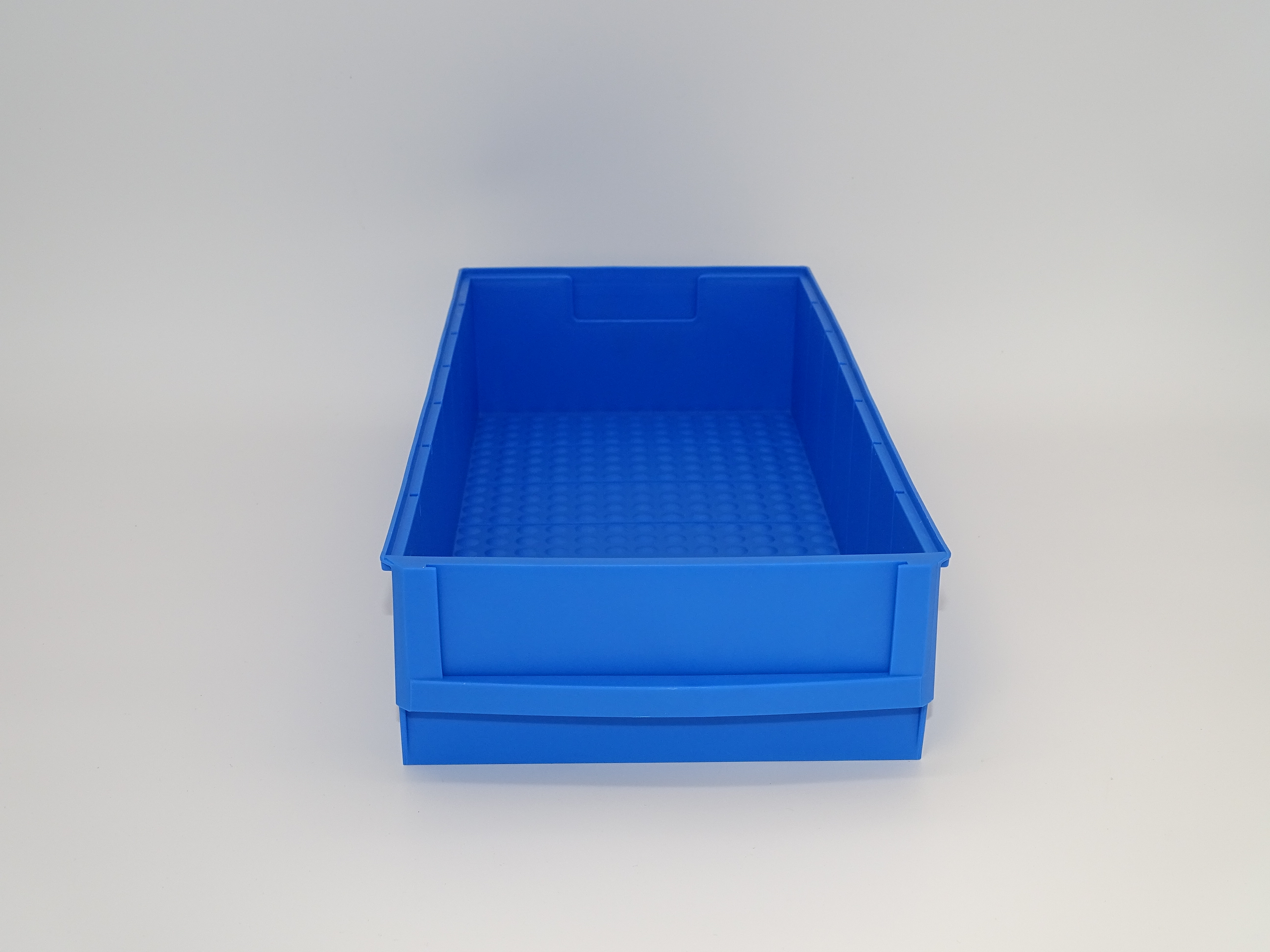 144 Regalkästen 400B – 400 × 183 × 81 mm – blau – stapelbar – lebensmittelecht – inkl. Versand – Made in Germany