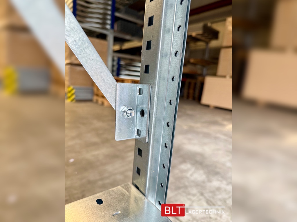 ca. 1,33 lfm Grundfeld Gebrauchtes Fachbodenregal | 2,5 m hoch | 60 cm tief | 6 Ebenen | STOW Stowshelf