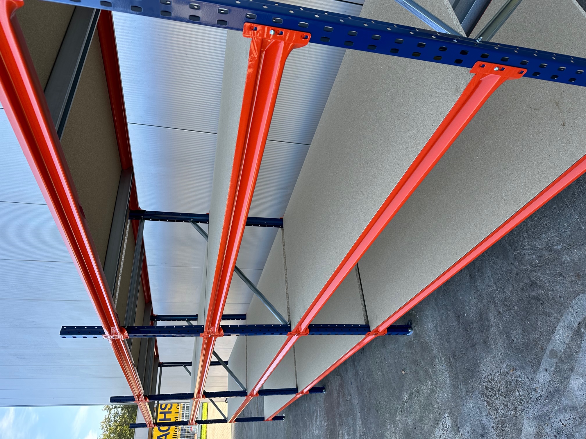 Weitspannregal – ca. 5,75 lfm | Höhe 200 cm | Tiefe 80 cm | 4 Ebenen | 400 kg Fachlast