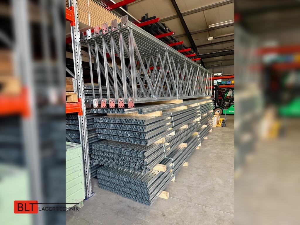 2x Dexion P90 Palettenregal Rahmen Fußplatte Regalfuß verzinkt