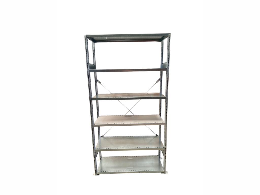 ca. 1,30 lfm. SSI Schäfer R3000 Fachbodenregal Grundfeld | 2,49 m hoch | 50 cm tief | 150 kg pro Boden