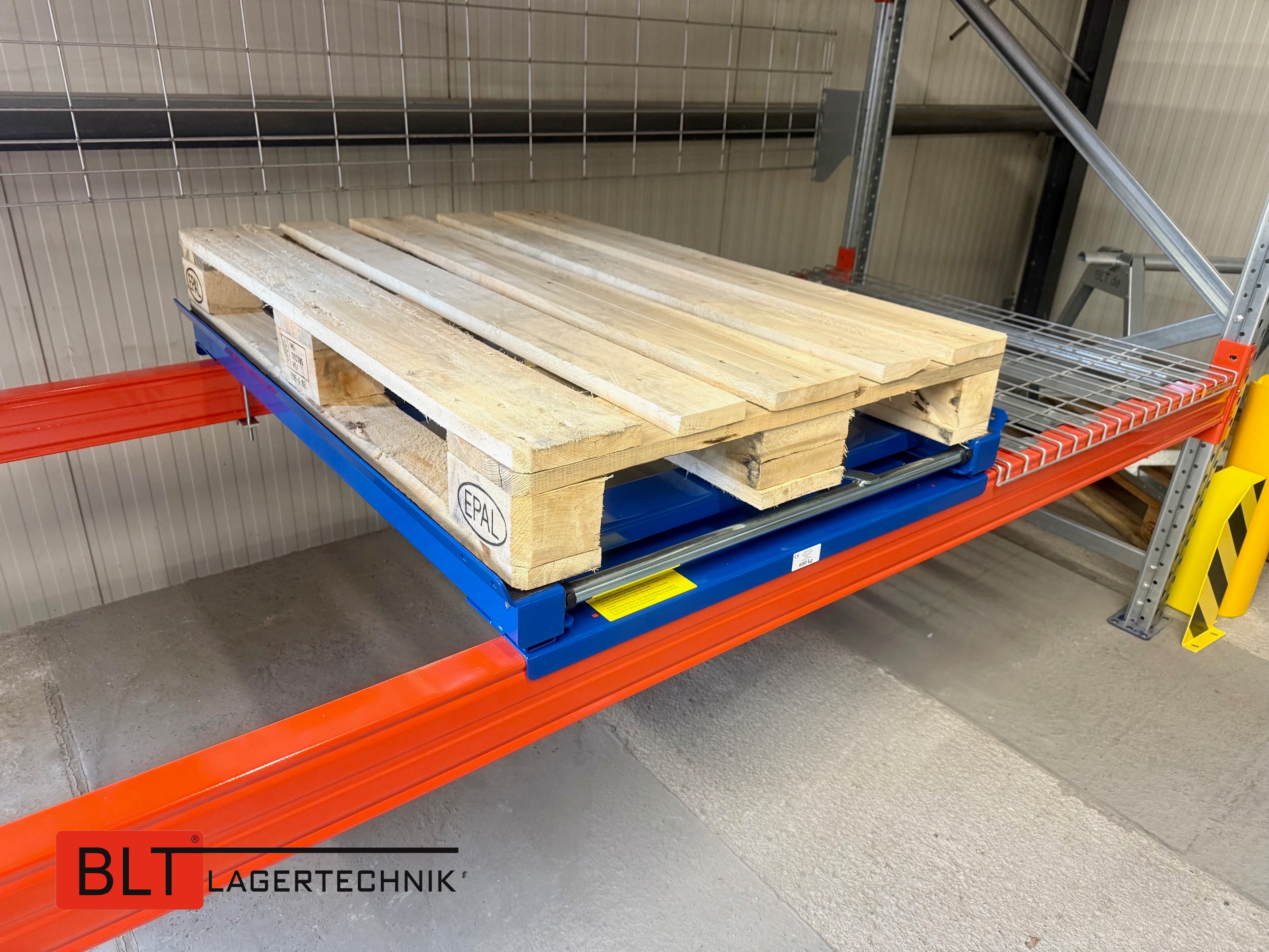 Palettenauszug 600 kg – 70 % Auszug – für Palettenregale – NEUWARE