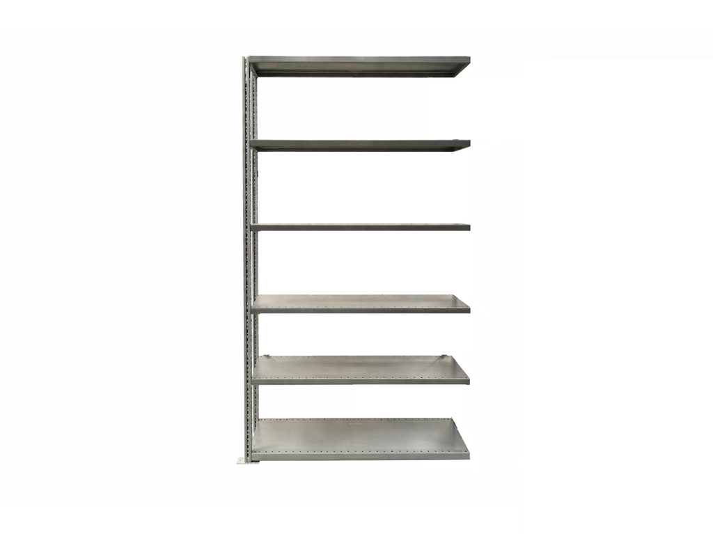 ca. 1,29 lfm. SSI Schäfer R3000 Fachbodenregal Anbaufeld | 2,49 m hoch | 50 cm tief | 150 kg pro Boden