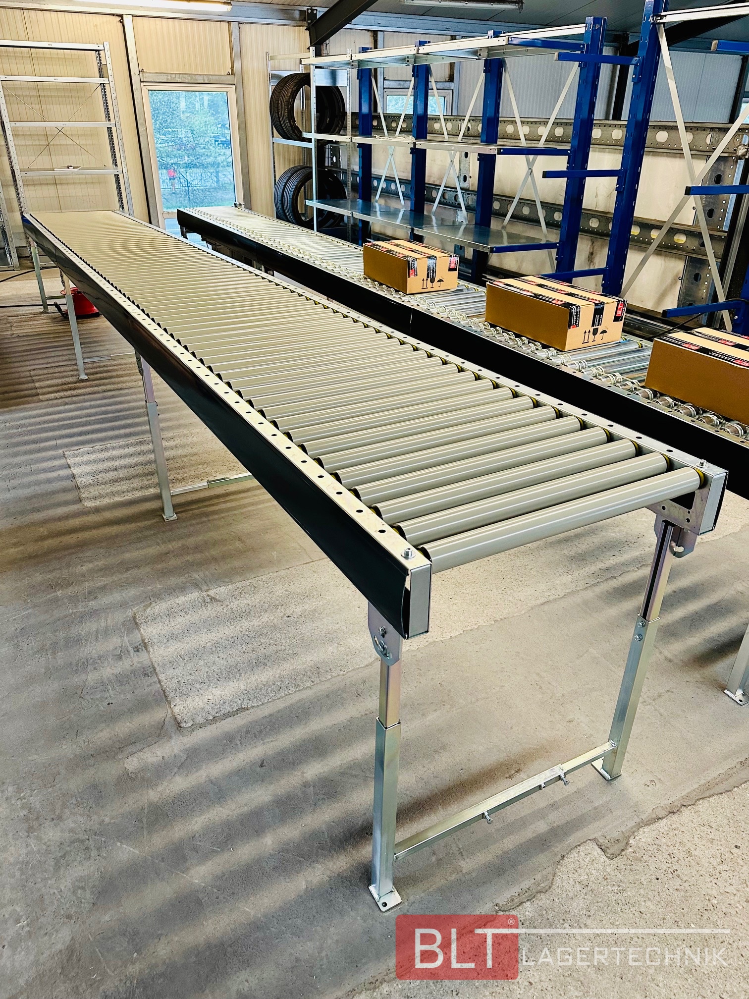 Schwerkraft Rollenbahn 11,52 m – NB730 | Modular & robust