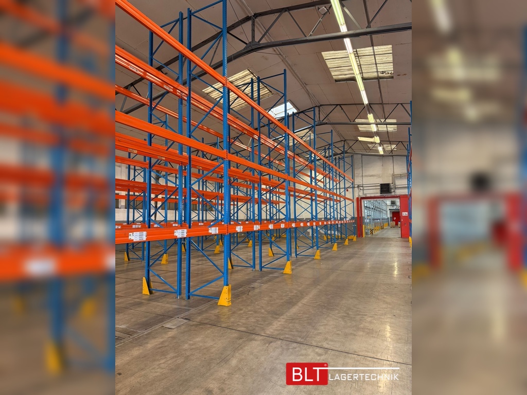 Stow Palettenregal – ca. 18,50 lfm | Höhe 7 m | Boden + 3 | Gebrauchtware