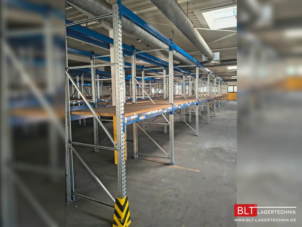 SSI Schäfer PR600 – ca. 14 lfm | Höhe 2,70 m | Boden + 2 Ebenen | Einmaliges Paket | Palettenregal gebraucht kaufen