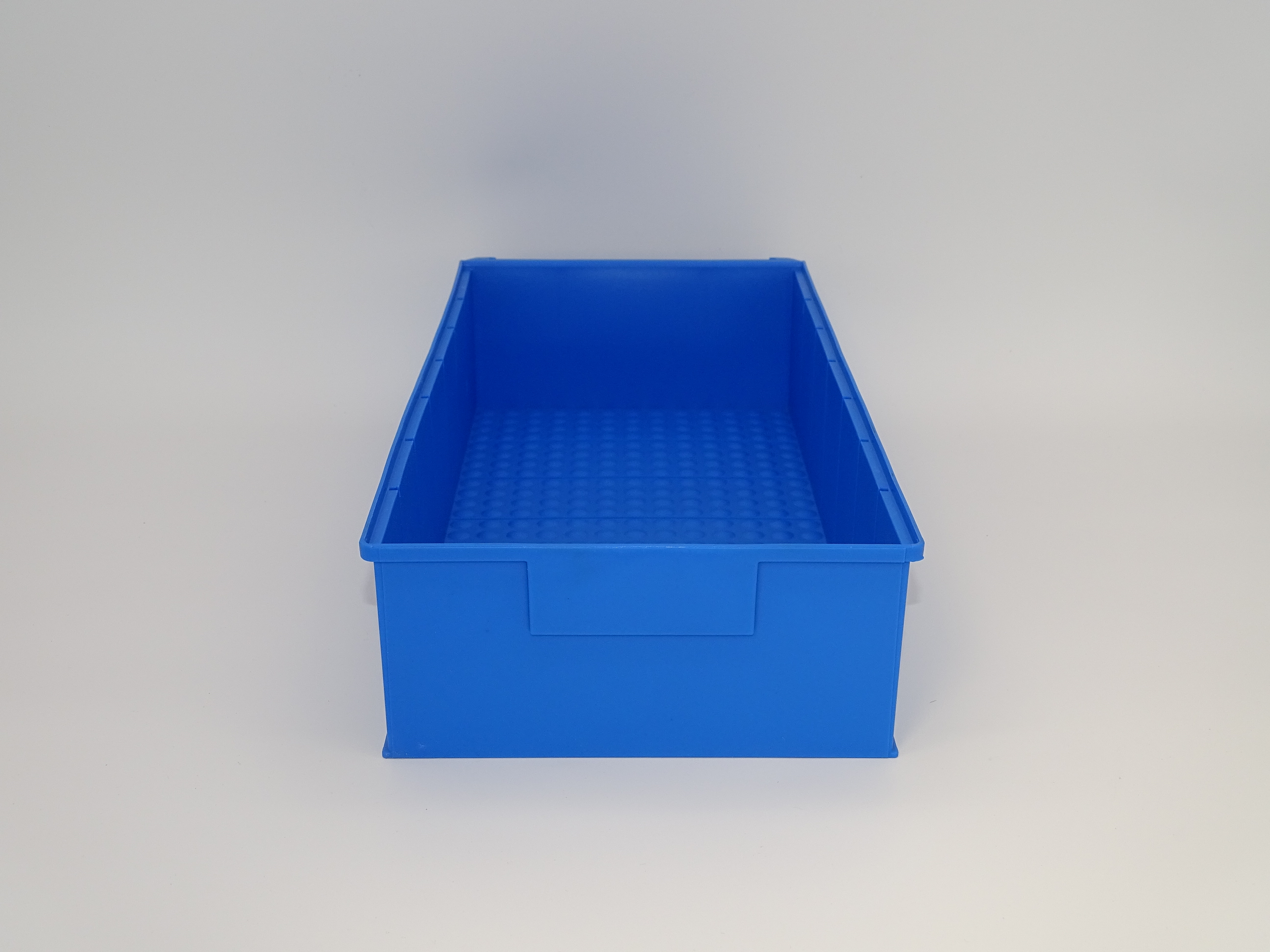 24 Regalkästen 400B – 400 × 183 × 81 mm – blau – stapelbar – lebensmittelecht – inkl. Versand – Made in Germany