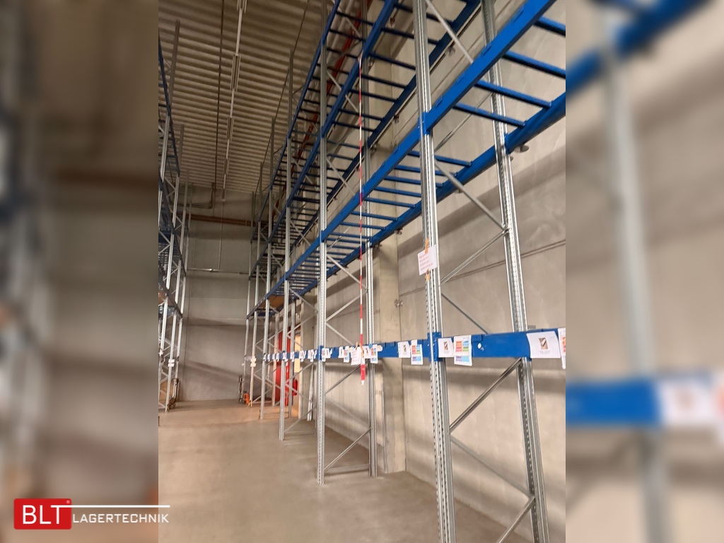 SSI Schäfer PR600 Palettenregal – ca. 18,70 lfm | Höhe 11,50m | Boden + 4 | 100 Pp | Gebrauchtware