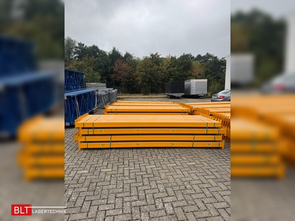 ca. 18,50 lfm | H: 6,80 m | T: 1,10 m | Jungheinrich MPB Palettenregal gebraucht | 2.000 kg Fachlast | 80 Palettenplätze ca. 18,50 lfm | H: 6,80 m | T: 1,10 m | Jungheinrich MPB Palettenregal gebraucht | 2.000 kg Fachlast | 80 Palettenplätze