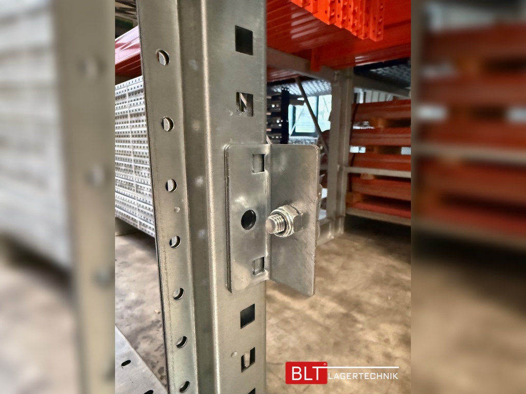 ca. 13,00 lfm Grund- und 9 Anbaufelder Gebrauchtes Fachbodenregal | 2,5 m hoch | 60 cm tief | 6 Ebenen | STOW Stowshelf