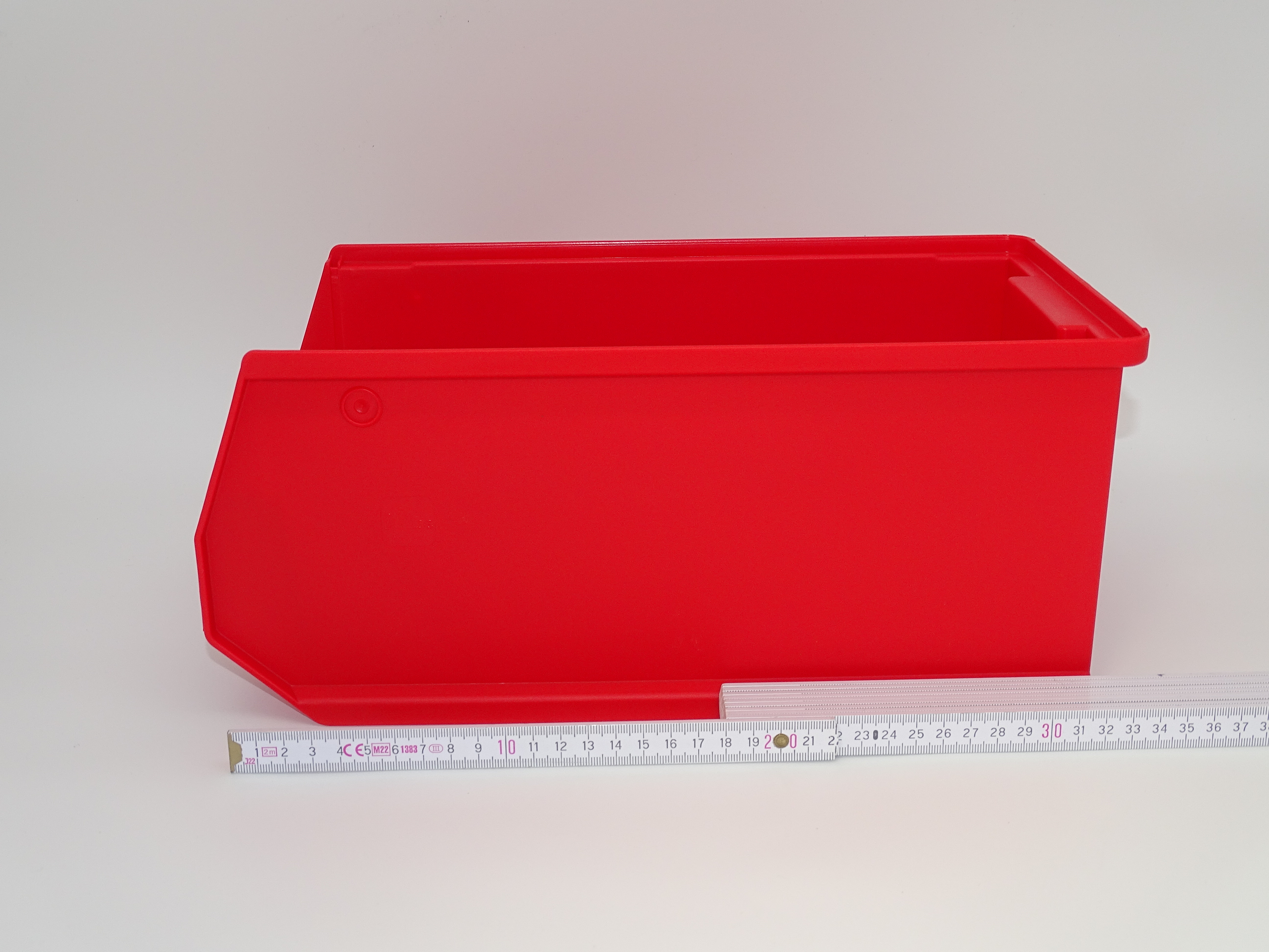 144 Sichtlagerkisten Gr. 4 – 350 × 200 × 150 mm – rot – stapelbar – lebensmittelecht – inkl. Versand – Made in Germany
