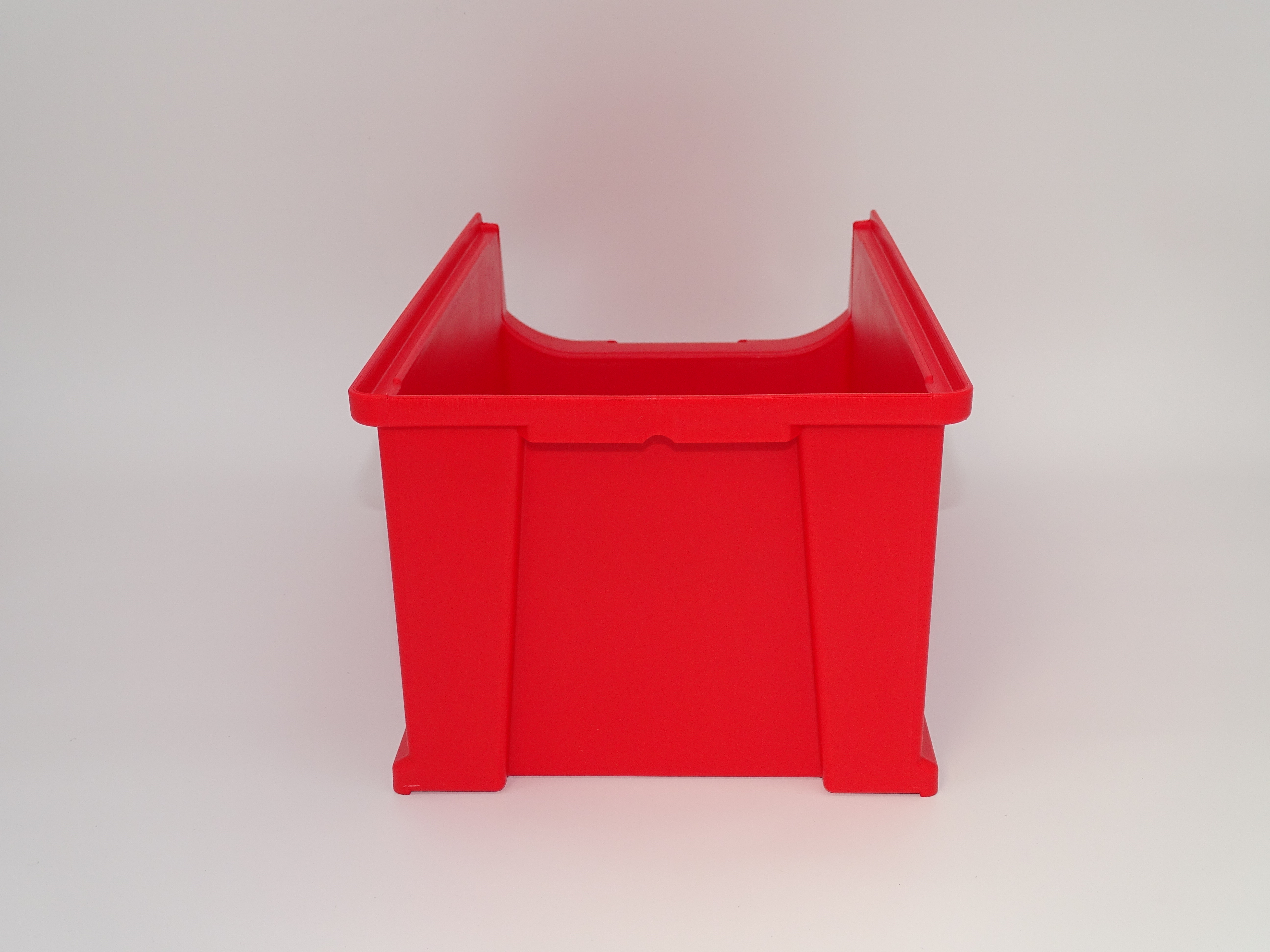 144 Sichtlagerkisten Gr. 4 – 350 × 200 × 150 mm – rot – stapelbar – lebensmittelecht – inkl. Versand – Made in Germany