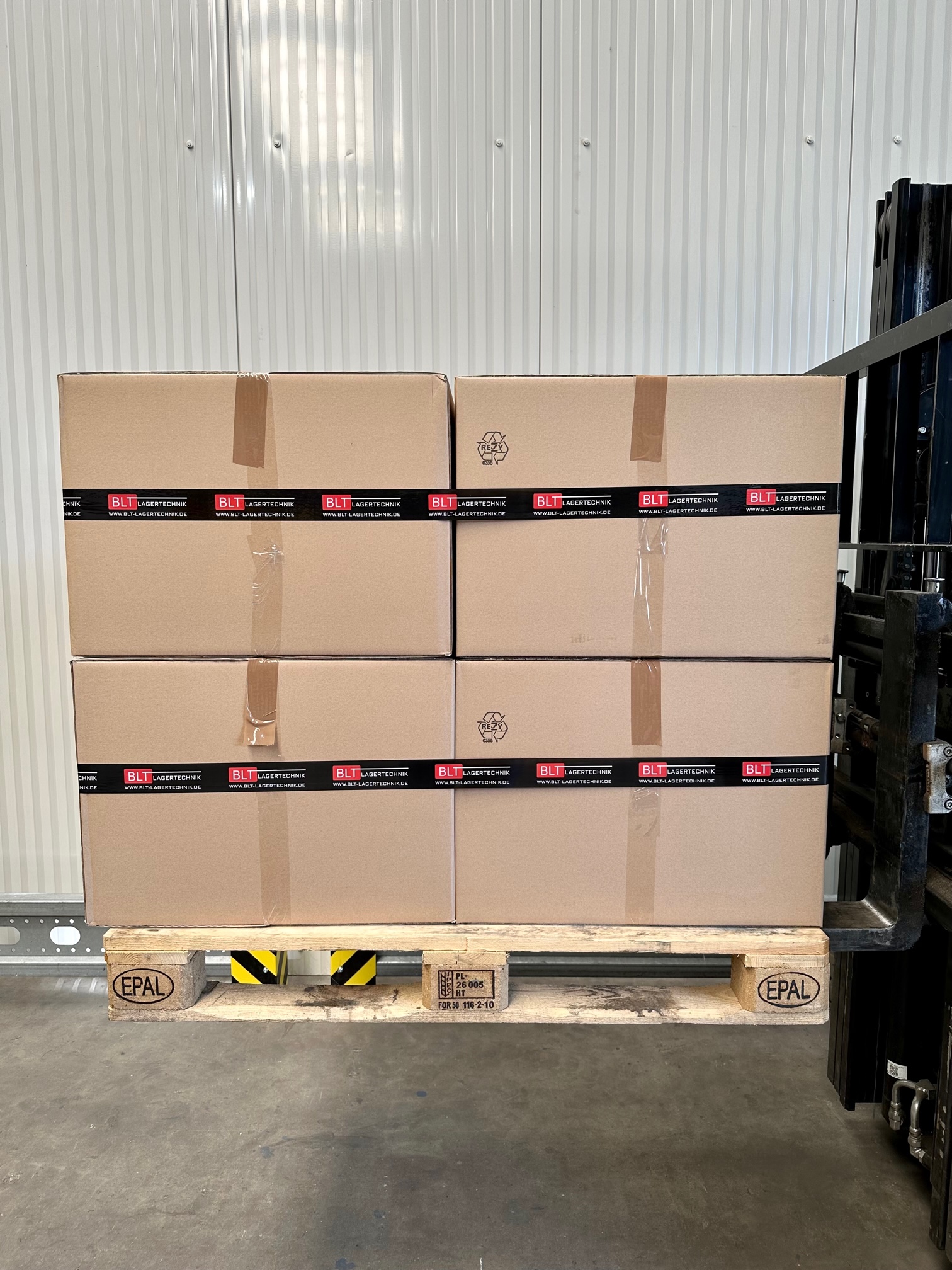 32 Sichtlagerkisten Gr. 5 – 500 × 300 × 200 mm – blau – stapelbar – inkl. Versand