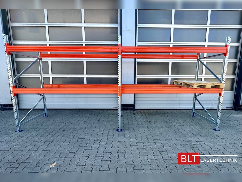 Palettenregal – ca. 5,70 lfm | Höhe 250 cm | Boden + 2 | 1800 kg Fachlast