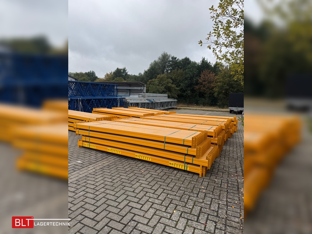 ca. 18,50 lfm | H: 6,80 m | T: 1,10 m | Jungheinrich MPB Palettenregal gebraucht | 2.000 kg Fachlast | 80 Palettenplätze ca. 18,50 lfm | H: 6,80 m | T: 1,10 m | Jungheinrich MPB Palettenregal gebraucht | 2.000 kg Fachlast | 80 Palettenplätze