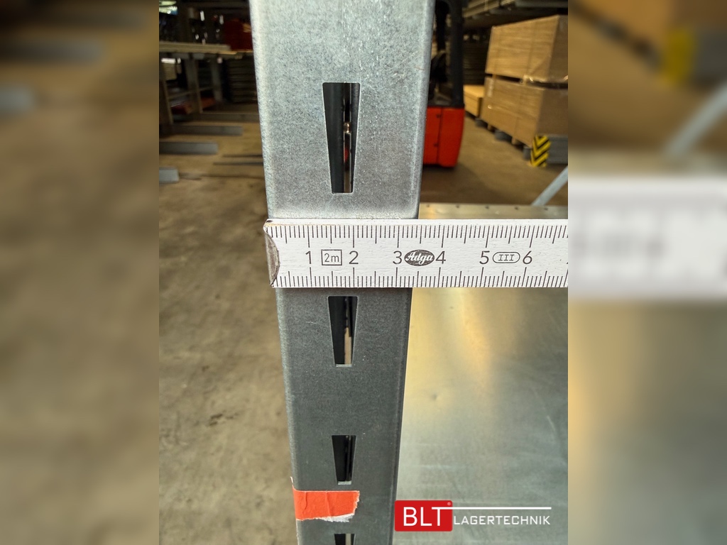 ca. 1,33 lfm Grundfeld Gebrauchtes Fachbodenregal | 2,5 m hoch | 60 cm tief | 6 Ebenen | STOW Stowshelf